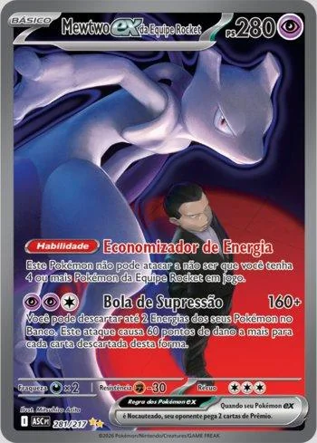 Mewtwo ex da Equipe Rocket 281/217