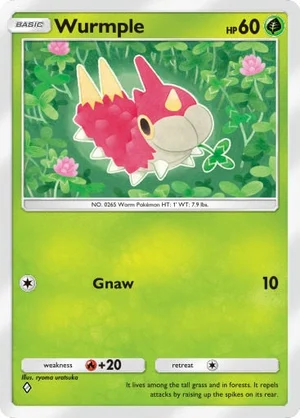 Wurmple 001/233, carta de Mestre dos Céus (Pokémon TCG Pocket)