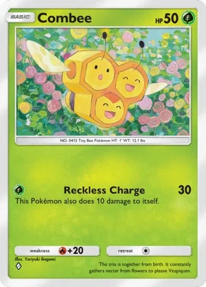 Combee 010/233, carta de Mestre dos Céus (Pokémon TCG Pocket)