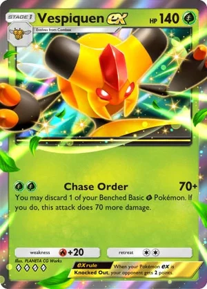 Vespiquen ex 011/233, carta de Mestre dos Céus (Pokémon TCG Pocket)