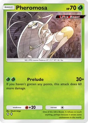 Pheromosa 016/233, carta de Mestre dos Céus (Pokémon TCG Pocket)