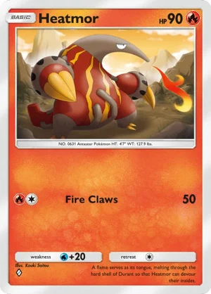 Heatmor 029/233, carta de Mestre dos Céus (Pokémon TCG Pocket)