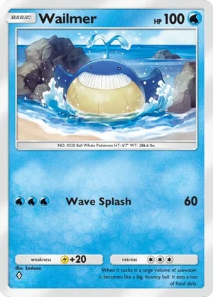 Wailmer 036/233, carta de Mestre dos Céus (Pokémon TCG Pocket)