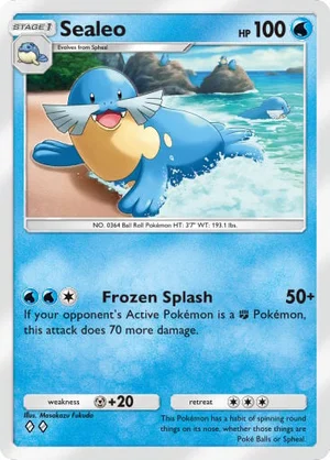 Sealeo 039/233, carta de Mestre dos Céus (Pokémon TCG Pocket)