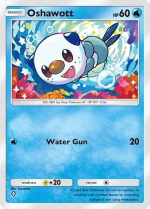 Oshawott 042/233, carta de Mestre dos Céus (Pokémon TCG Pocket)