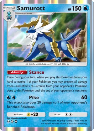 Samurott 044/233, carta de Mestre dos Céus (Pokémon TCG Pocket)