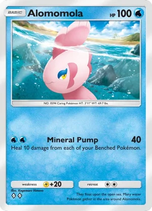 Alomomola 045/233, carta de Mestre dos Céus (Pokémon TCG Pocket)