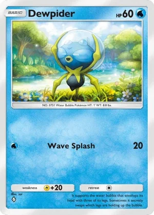 Dewpider 046/233, carta de Mestre dos Céus (Pokémon TCG Pocket)