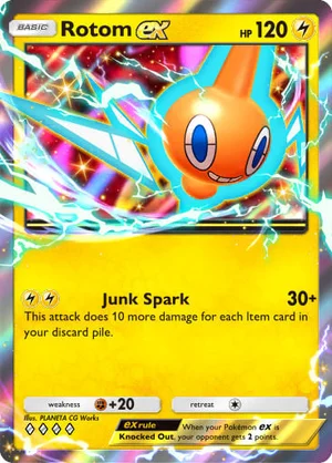 Rotom ex 055/233, carta de Mestre dos Céus (Pokémon TCG Pocket)
