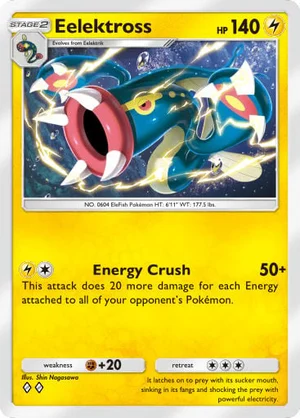 Eelektross 058/233, carta de Mestre dos Céus (Pokémon TCG Pocket)