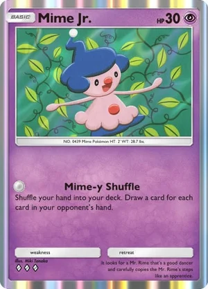 Mime Jr. 068/233, carta de Mestre dos Céus (Pokémon TCG Pocket)