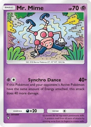 Mr. Mime 069/233, carta de Mestre dos Céus (Pokémon TCG Pocket)