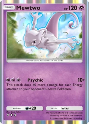 Mewtwo 070/233, carta de Mestre dos Céus (Pokémon TCG Pocket)