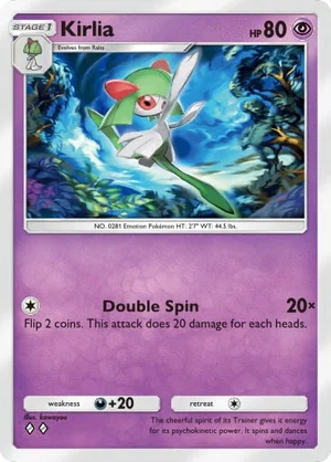 Kirlia 072/233, carta de Mestre dos Céus (Pokémon TCG Pocket)