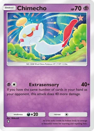 Chimecho 073/233, carta de Mestre dos Céus (Pokémon TCG Pocket)