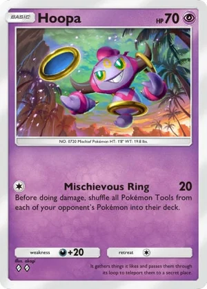 Hoopa 077/233, carta de Mestre dos Céus (Pokémon TCG Pocket)