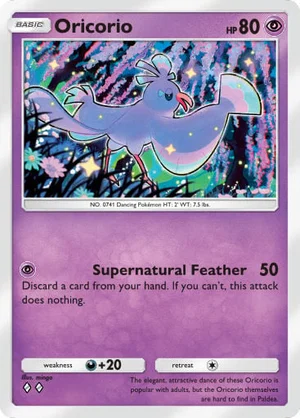 Oricorio 078/233, carta de Mestre dos Céus (Pokémon TCG Pocket)