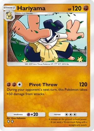 Hariyama 080/233, carta de Mestre dos Céus (Pokémon TCG Pocket)