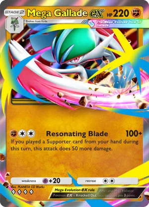 Mega Gallade ex 084/233, carta de Mestre dos Céus (Pokémon TCG Pocket)