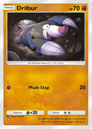 Drilbur 085/233, carta de Mestre dos Céus (Pokémon TCG Pocket)