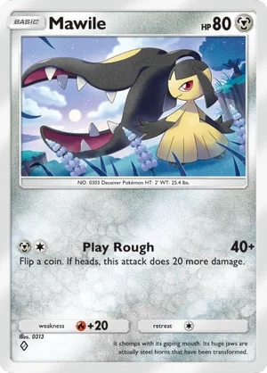 Mawile 105/233, carta de Mestre dos Céus (Pokémon TCG Pocket)