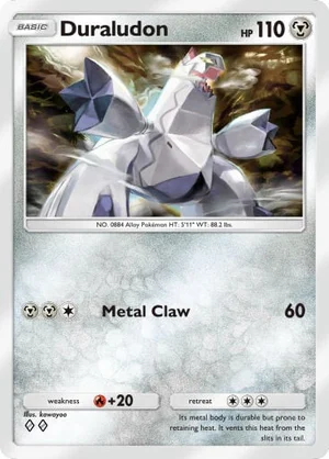 Duraludon 112/233, carta de Mestre dos Céus (Pokémon TCG Pocket)