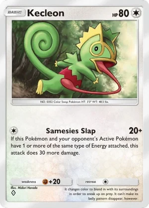 Kecleon 136/233, carta de Mestre dos Céus (Pokémon TCG Pocket)