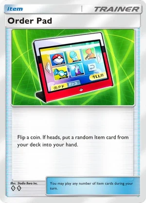 Order Pad 145/233, carta de Mestre dos Céus (Pokémon TCG Pocket)