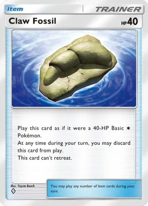 Claw Fossil 146/233, carta de Mestre dos Céus (Pokémon TCG Pocket)