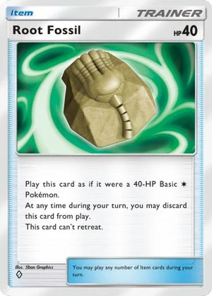 Root Fossil 147/233, carta de Mestre dos Céus (Pokémon TCG Pocket)