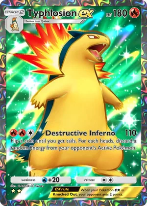 Typhlosion ex 181/233, carta de Mestre dos Céus (Pokémon TCG Pocket)