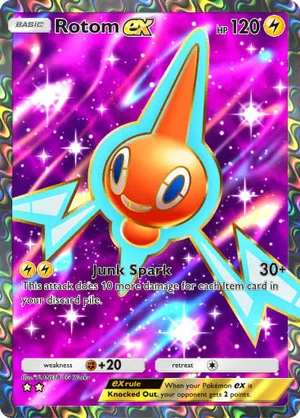 Rotom ex 184/233, carta de Mestre dos Céus (Pokémon TCG Pocket)
