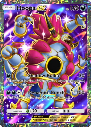 Hoopa ex 186/233, carta de Mestre dos Céus (Pokémon TCG Pocket)