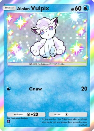 Alolan Vulpix 204/233, carta de Mestre dos Céus (Pokémon TCG Pocket)