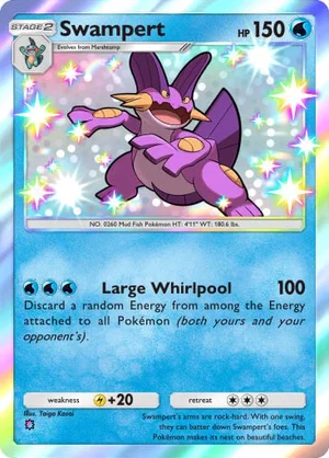 Swampert 207/233, carta de Mestre dos Céus (Pokémon TCG Pocket)