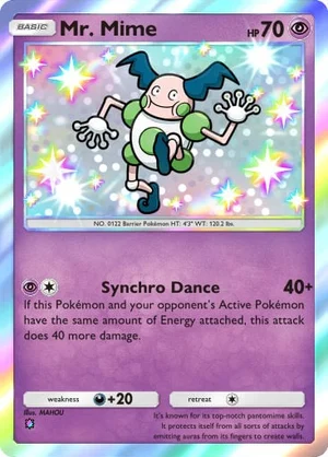 Mr. Mime 211/233, carta de Mestre dos Céus (Pokémon TCG Pocket)