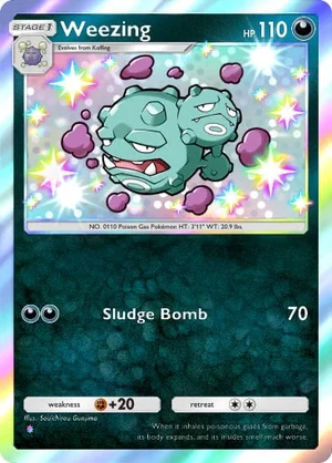 Weezing 217/233, carta de Mestre dos Céus (Pokémon TCG Pocket)