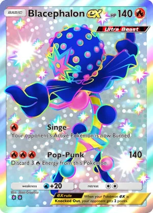 Blacephalon ex 224/233, carta de Mestre dos Céus (Pokémon TCG Pocket)