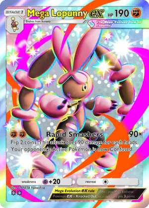 Mega Lopunny ex 228/233, carta de Mestre dos Céus (Pokémon TCG Pocket)