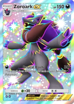 Zoroark ex 230/233, carta de Mestre dos Céus (Pokémon TCG Pocket)