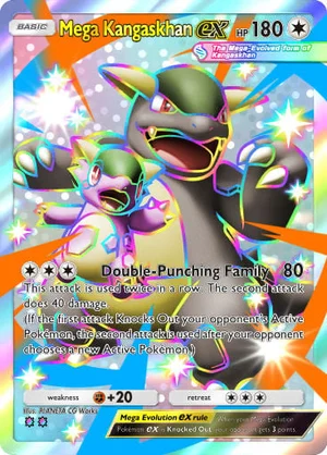 Mega Kangaskhan ex 231/233, carta de Mestre dos Céus (Pokémon TCG Pocket)