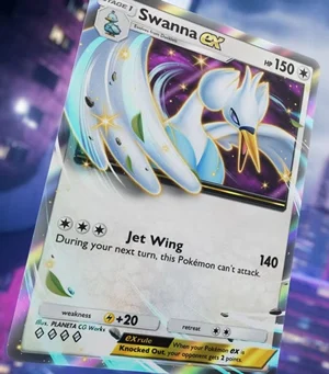 Swanna ex revelada de Mestre dos Céus (Pokémon TCG Pocket)