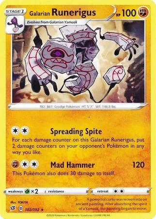 Runerigus de Galar 102/192