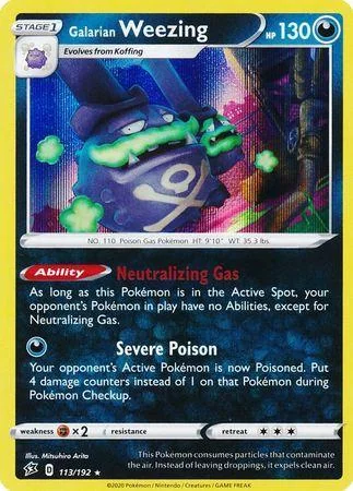 Weezing de Galar 113/192