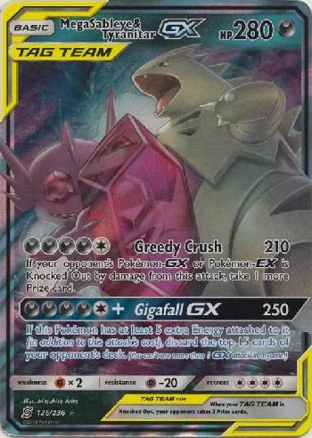 Mega Sableye e Tyranitar-GX 126/236