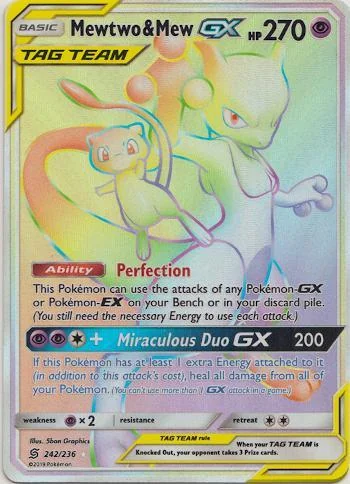 Mewtwo e Mew-GX 242/236