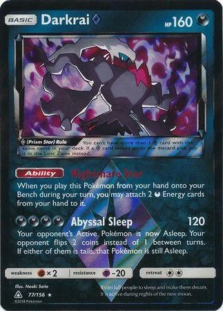 Darkrai Estrela Prisma 77/156