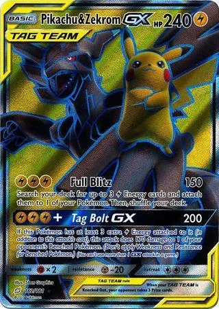 Pikachu e Zekrom-GX 162/181