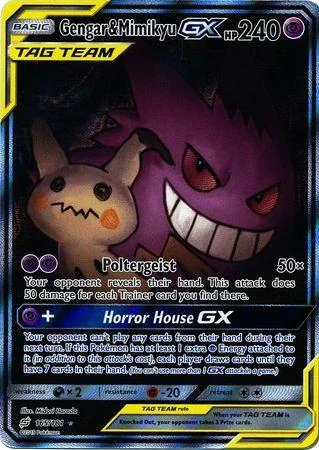 Gengar e Mimikyu-GX 165/181