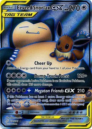 Eevee e Snorlax-GX 171/181